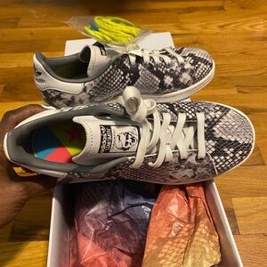 Adidas Stan Smith Leather Snakeskin Sneakers